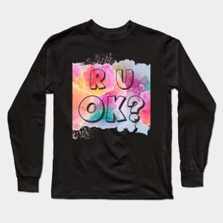 r u ok | are you ok | ru ok Long Sleeve T-Shirt